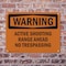 Signmission Active Shooting Range Ahead No Trespassing OSHA Warning Sign, Plastic, 10in W x 7in L, 2PK OS-2PACK-WS-P-710-L-11969 - alternate 4
